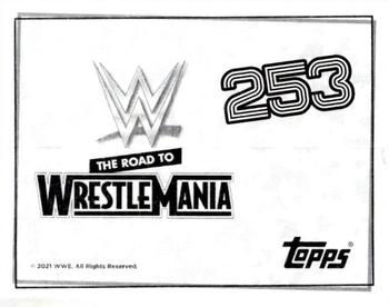 2021 Topps WWE Road to WrestleMania Stickers #253 Carmella Back