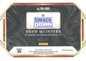 2023 Panini Select WWE - Ringside Action Signatures Tie-Dye Prizms #RA-DMI Drew McIntyre Back