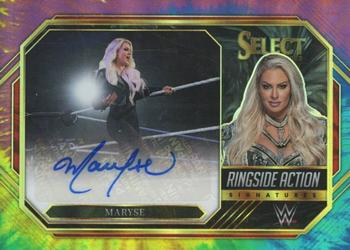 2023 Panini Select WWE - Ringside Action Signatures Tie-Dye Prizms #RA-MRY Maryse Front