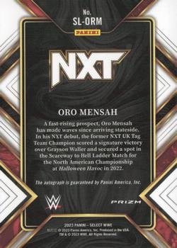 2023 Panini Select WWE - Signature Selections #SL-ORM Oro Mensah Back