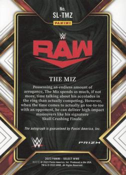 2023 Panini Select WWE - Signature Selections #SL-TMZ The Miz Back