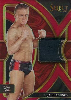 2023 Panini Select WWE - Selective Swatches Red Prizms #SW-IJD Ilja Dragunov Front