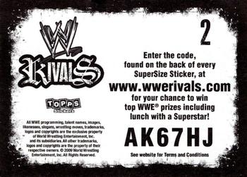 2009 Topps WWE Rivals #2 WWE 1 Back