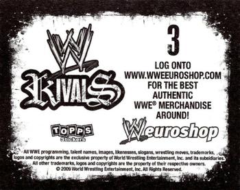 2009 Topps WWE Rivals #3 WWE 2 Back