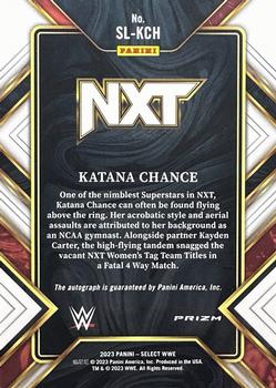 2023 Panini Select WWE - Signature Selections Flash Prizms #SL-KCH Katana Chance Back