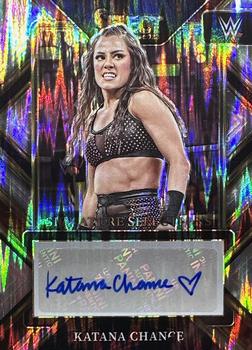 2023 Panini Select WWE - Signature Selections Flash Prizms #SL-KCH Katana Chance Front