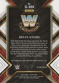 2023 Panini Select WWE - Signature Selections Black Prizms #SL-BKN Brian Knobs Back