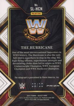 2023 Panini Select WWE - Signature Selections Gold Prizms #SL-HCN The Hurricane Back