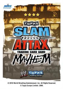 2010 Topps Slam Attax WWE Mayhem (UK Variant) #NNO Beth Phoenix Back