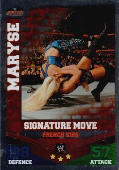 2010 Topps Slam Attax WWE Mayhem (UK Variant) #NNO Maryse Front