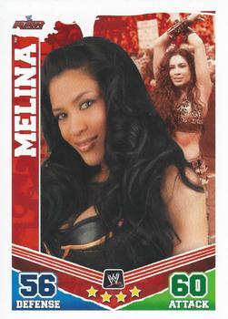 2010 Topps Slam Attax WWE Mayhem (UK Variant) #NNO Melina Front