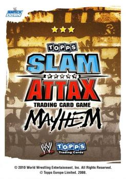 2010 Topps Slam Attax WWE Mayhem (UK Variant) #NNO JTG Back
