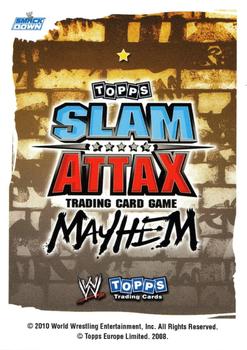 2010 Topps Slam Attax WWE Mayhem (UK Variant) #NNO Tony Chimel Back
