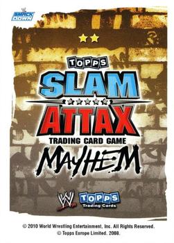 2010 Topps Slam Attax WWE Mayhem (UK Variant) #NNO Tyler Reks Back
