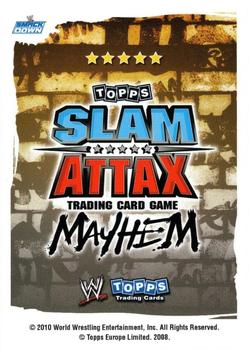 2010 Topps Slam Attax WWE Mayhem (UK Variant) #NNO Undertaker Back