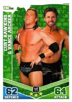 2010 Topps Slam Attax WWE Mayhem (UK Variant) #NNO Curt Hawkins / Vance Archer Front