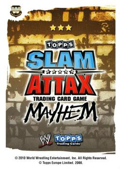 2010 Topps Slam Attax WWE Mayhem (UK Variant) #NNO IRS Back
