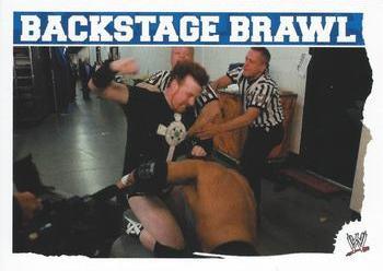 2010 Topps Slam Attax WWE Mayhem (UK Variant) #NNO Backstage Brawl Front