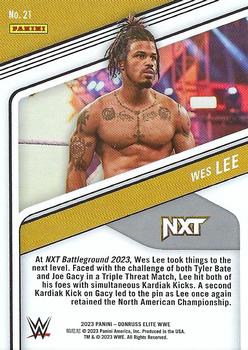 2023 Donruss Elite WWE #21 Wes Lee Back