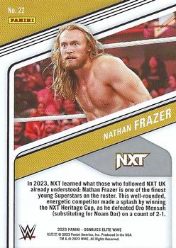 2023 Donruss Elite WWE #22 Nathan Frazer Back