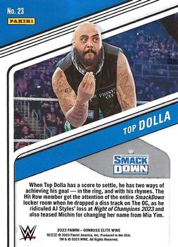 2023 Donruss Elite WWE #23 Top Dolla Back