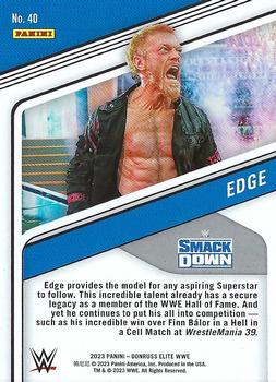2023 Donruss Elite WWE #40 Edge Back