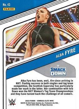 2023 Donruss Elite WWE #43 Alba Fyre Back