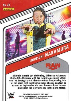 2023 Donruss Elite WWE #49 Shinsuke Nakamura Back
