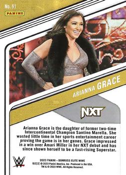2023 Donruss Elite WWE #51 Arianna Grace Back