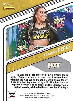 2023 Donruss Elite WWE #62 Roxanne Perez Back