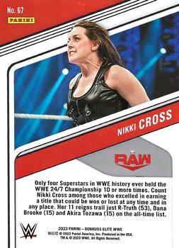 2023 Donruss Elite WWE #67 Nikki Cross Back