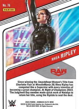 2023 Donruss Elite WWE #76 Rhea Ripley Back