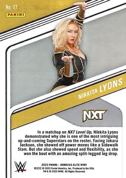 2023 Donruss Elite WWE #77 Nikkita Lyons Back