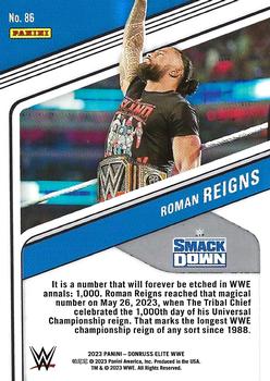 2023 Donruss Elite WWE #86 Roman Reigns Back