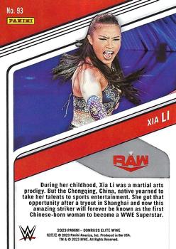 2023 Donruss Elite WWE #93 Xia Li Back