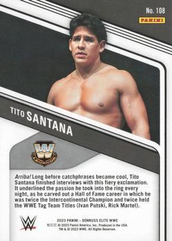 2023 Donruss Elite WWE #108 Tito Santana Back