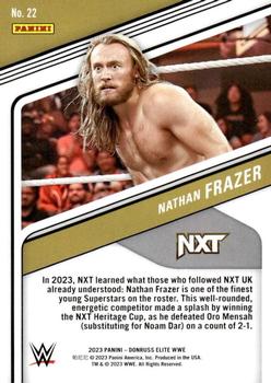 2023 Donruss Elite WWE - Blue #22 Nathan Frazer Back