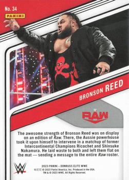 2023 Donruss Elite WWE - Blue #34 Bronson Reed Back
