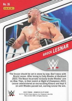 2023 Donruss Elite WWE - Blue #36 Brock Lesnar Back