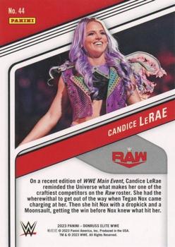 2023 Donruss Elite WWE - Blue #44 Candice LeRae Back