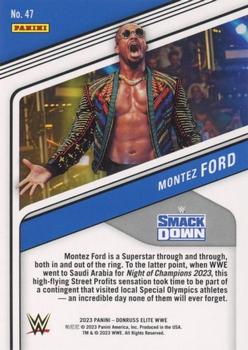 2023 Donruss Elite WWE - Blue #47 Montez Ford Back
