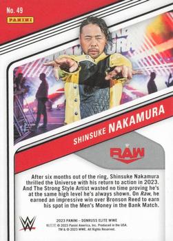 2023 Donruss Elite WWE - Blue #49 Shinsuke Nakamura Back