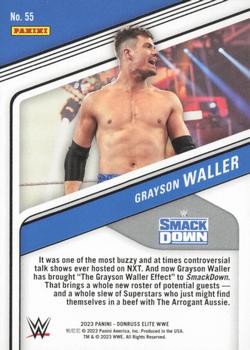 2023 Donruss Elite WWE - Blue #55 Grayson Waller Back