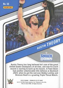 2023 Donruss Elite WWE - Blue #58 Austin Theory Back