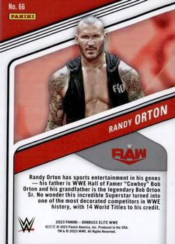 2023 Donruss Elite WWE - Blue #66 Randy Orton Back