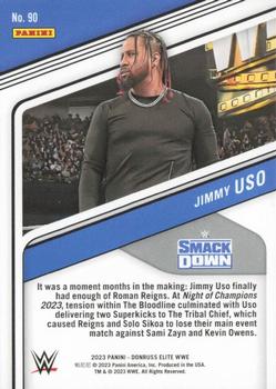2023 Donruss Elite WWE - Blue #90 Jimmy Uso Back