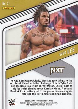 2023 Donruss Elite WWE - Purple #21 Wes Lee Back