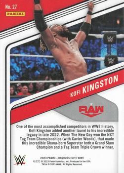 2023 Donruss Elite WWE - Purple #27 Kofi Kingston Back