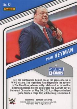 2023 Donruss Elite WWE - Purple #32 Paul Heyman Back