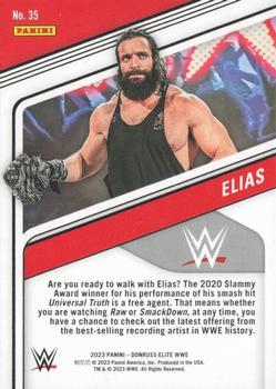 2023 Donruss Elite WWE - Purple #35 Elias Back